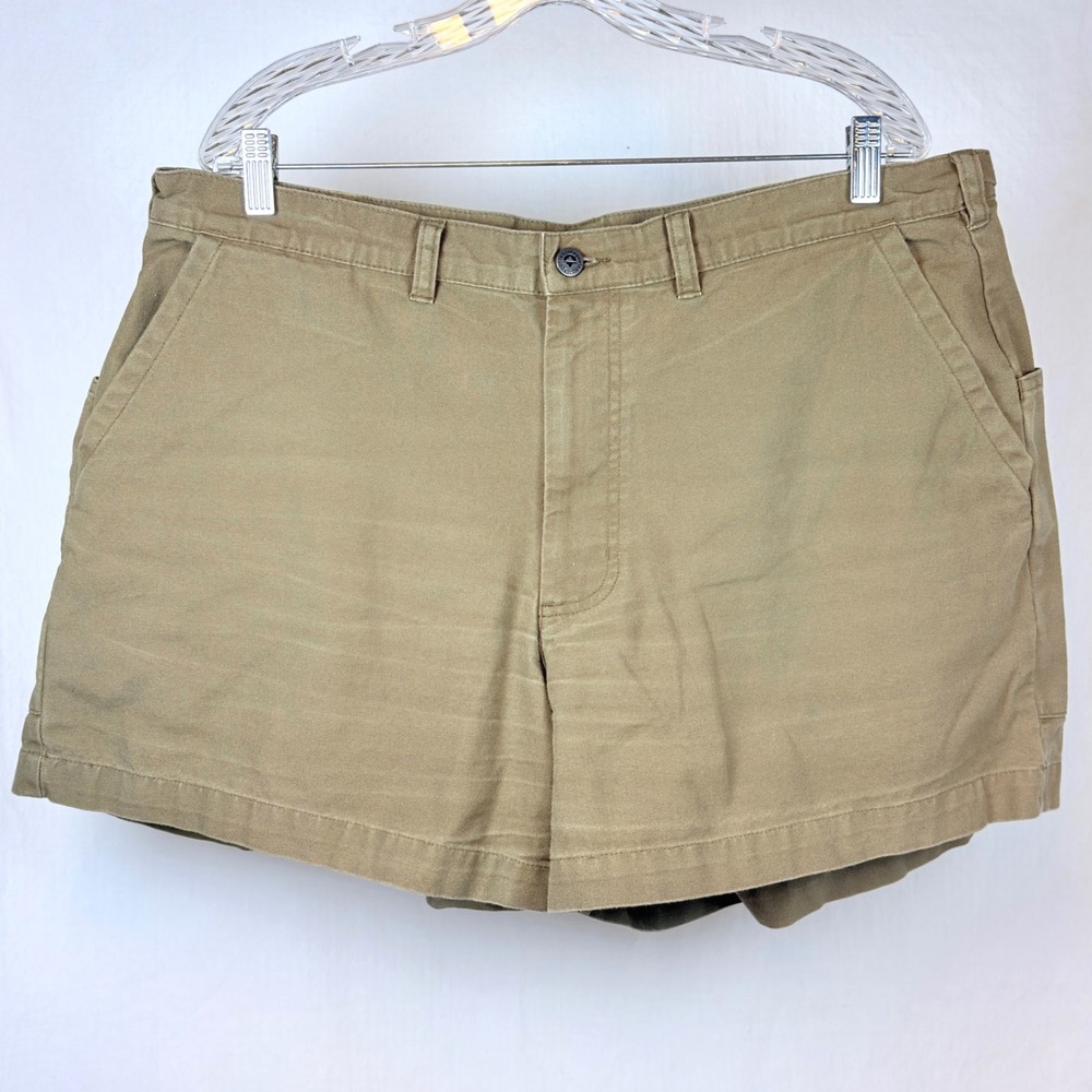 Patagonia Stand Up Shorts Men 40 Dark Khaki Organic Cotton Canvas Hiking